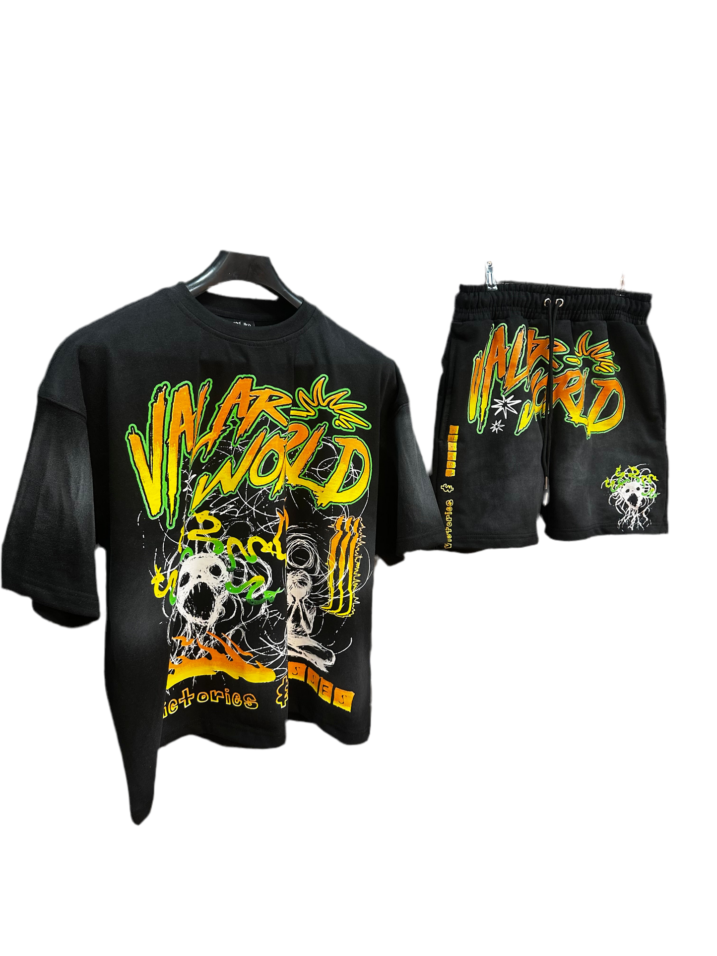 Black “Valar Wrld” Victories & Losses Short Set