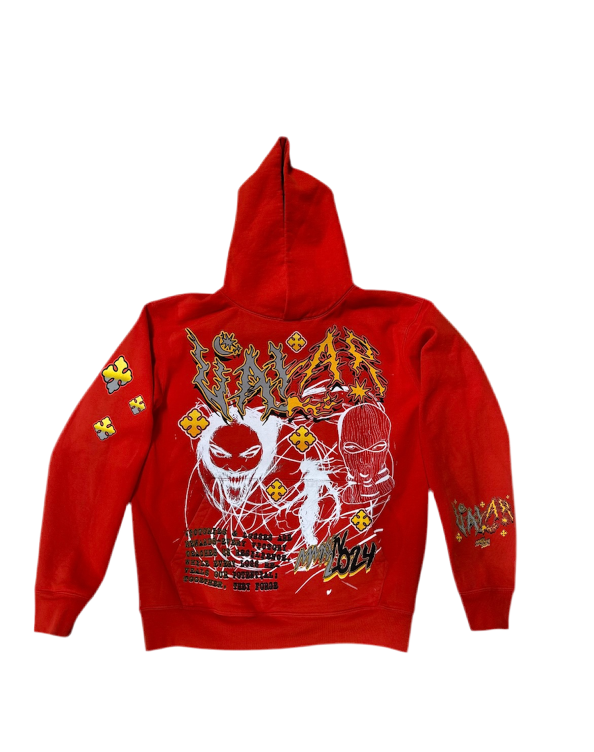 Bright Red “Flame” Hoodie