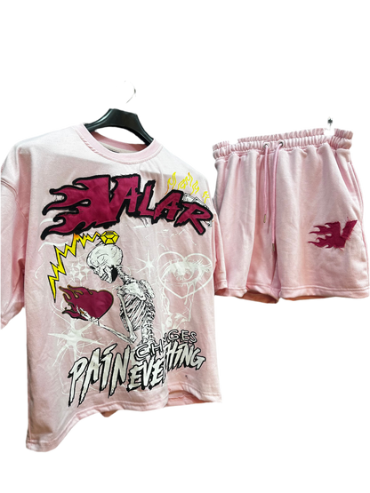 Light Pink “Pain Changes Everything” Short Set